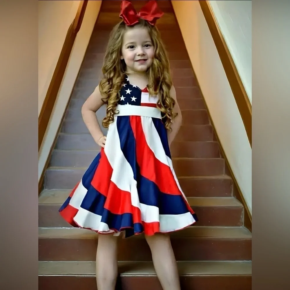 July 4th Girl Dress 4 year old NWT